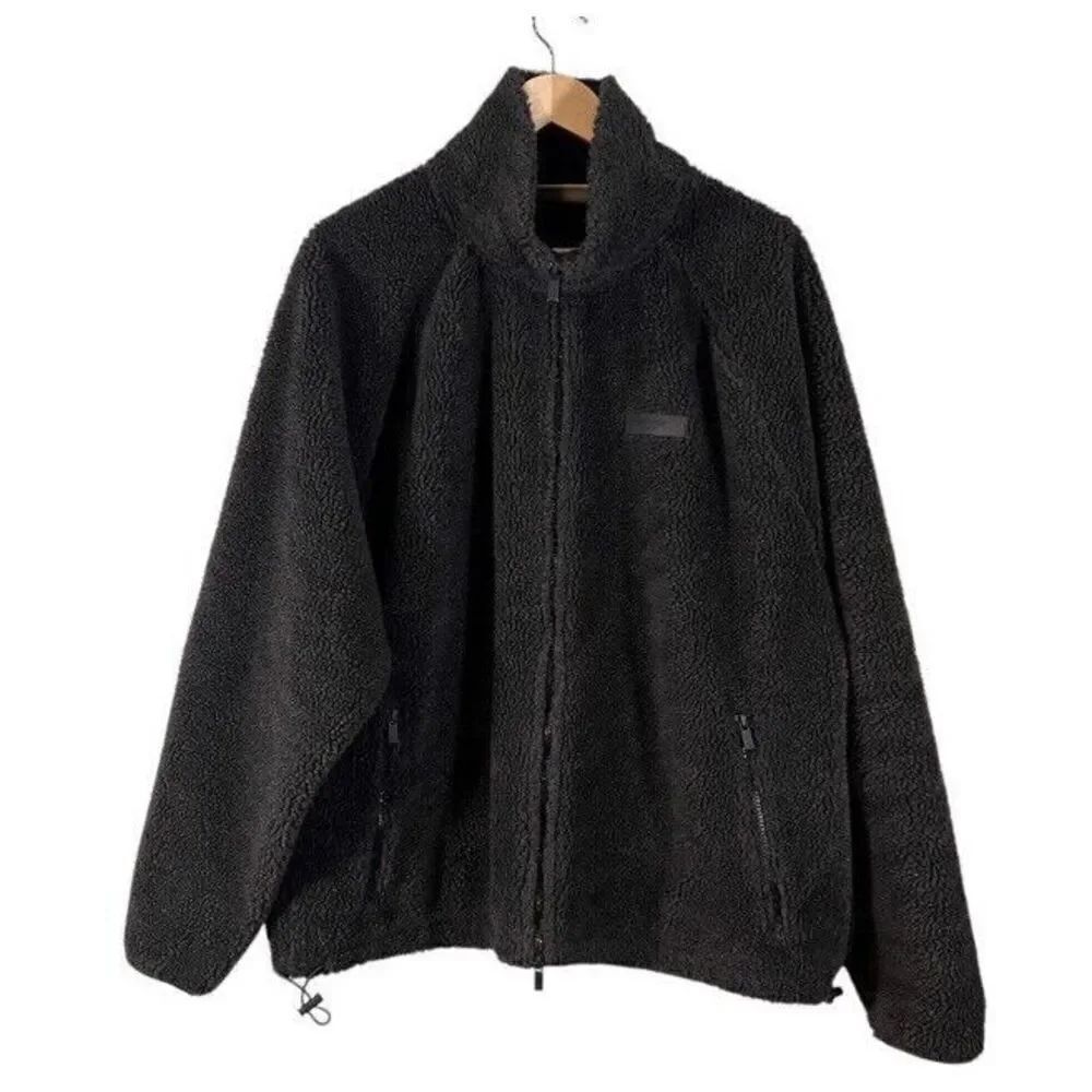 Fear of God Sherpa Fleece Full Zip Womens Mens Large Gray Oversized